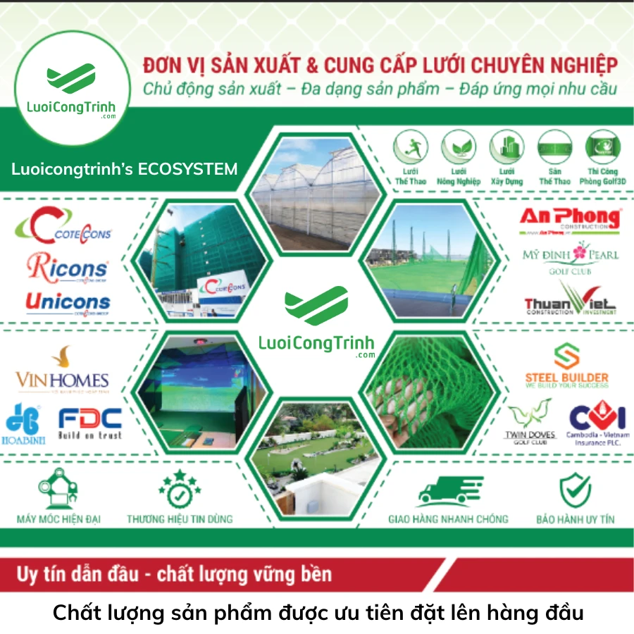 Công ty TNHH Lưới Công Trình – Đừng để “tiết kiệm trước, tốn kém sau” vì mua lưới kém chất lượng