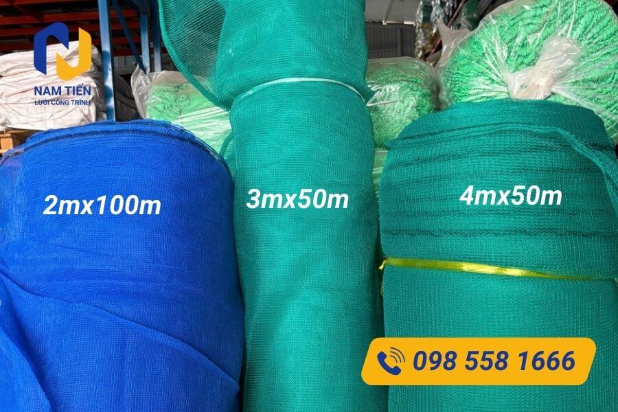 Kích thước lưới bao che 2m - 3m - 4m