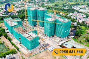 Lưới xanh bao che công trình