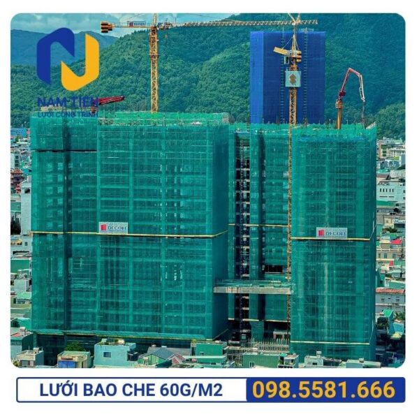 Báo giá lưới chắn bụi công trình 60g