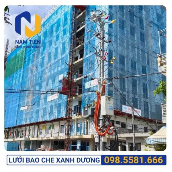 Lưới bao che màu xanh dương