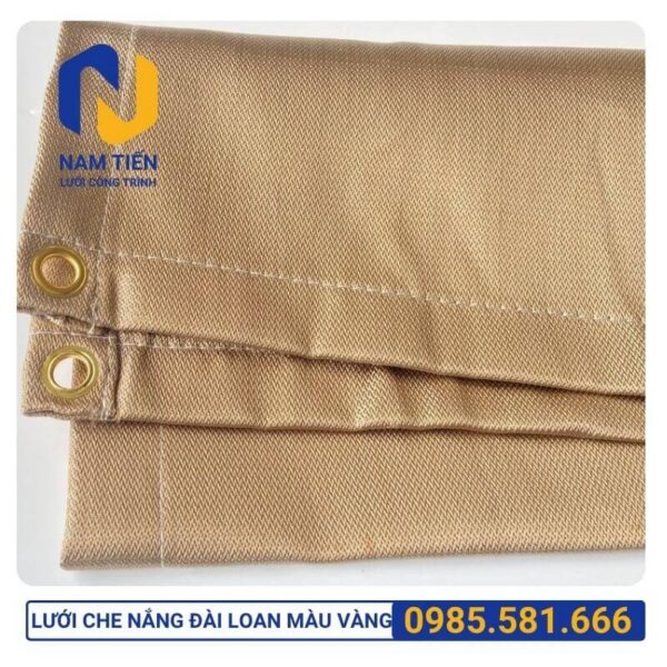 Giá lưới che nắng màu vàng